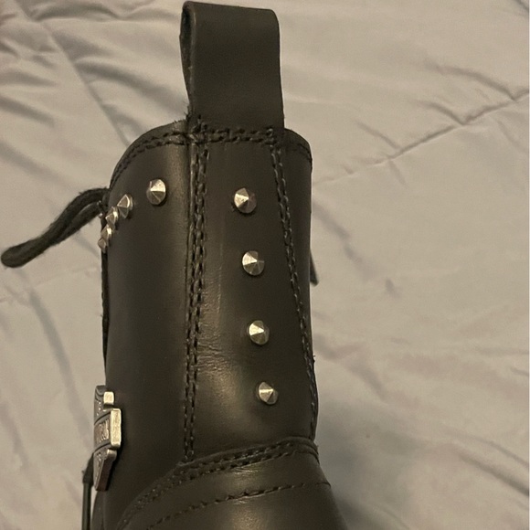 Authentic Harley Davidson boots W size11, great condition, black silver hardware - Picture 5 of 15